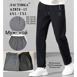 Спорт штани чоловічі 6 шт (4-7XL) бавовна KiE_A2076-17