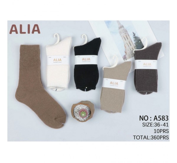 Шкарпетки жіночі 10 шт (36-41 р) кашемір KiE_A583