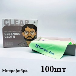 Серветки для окулярів, мікрофібра 100 шт LeR_020801