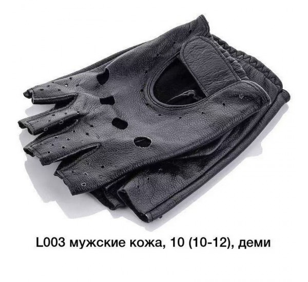Рукавички чоловічі 10 шт (10-12 р) шкіра LeR_L003