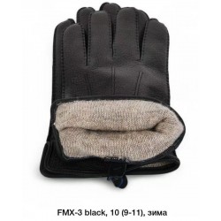 Рукавички чоловічі 10 шт (9-11 р) шкіра/вовна LeR_FMX-3