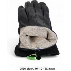 Рукавички чоловічі, сенсор 10 шт (10-12 р) шкіра/вовна LeR_0536