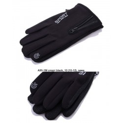 Рукавички чоловічі, сенсор 10 шт (11-13 р) неопрен/фліс LeR_A30-1M