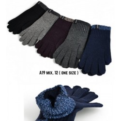 Рукавички чоловічі 12 шт (норма) акріл LeR_A-19