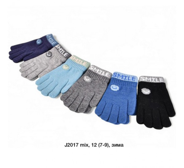 Рукавички дитячі 12 шт (7-9 років) акріл LeR_J2017