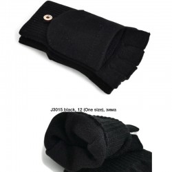 Рукавички жіночі 12 шт (універсальний) вовна LeR_J3015