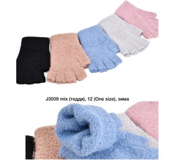 Перчатки женские 12 шт (универсальный) тедди LeR_J3009