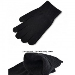 Рукавички жіночі, сенсор 12 шт (універсальний) вовна LeR_J2032