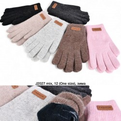 Рукавички жіночі 12 шт (універсальний) ангора LeR_J2027