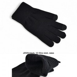 Рукавички чоловічі, сенсор 12 шт (універсальний) акріл LeR_J2029