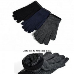 Рукавички чоловічі 12 шт (універсальний) акріл LeR_A216