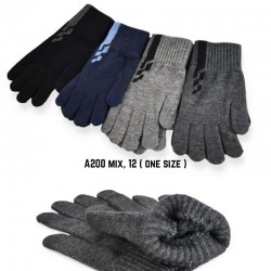 Рукавички чоловічі, сенсор 12 шт (універсальний) акріл LeR_A200