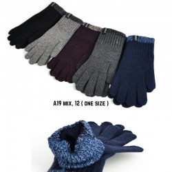 Рукавички чоловічі 12 шт (універсальний) акріл LeR_A-19