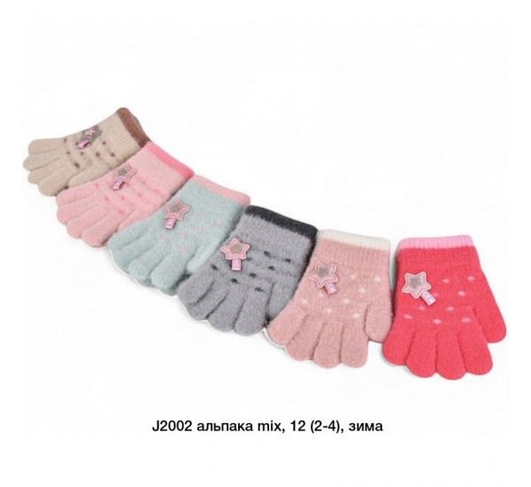 Рукавички дитячі 12 шт (2-4 роки) альпака LeR_J2002