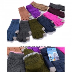 Рукавички жіночі, сенсор 12 шт (універсальний) акріл LeR_W20