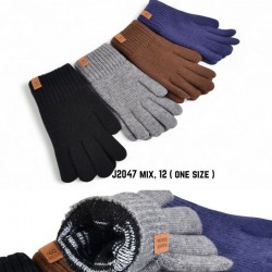 Рукавички чоловічі 12 шт (універсальний) акріл/вовна LeR_J2047