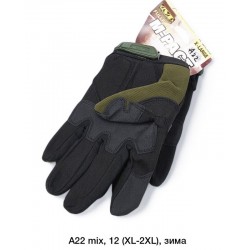 Рукавички чоловічі, сенсор 10 шт (L-2XL) неопрен LeR_A22