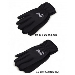 Рукавички чоловічі, сенсор 12 шт (L-2XL) неопрен/фліс LeR_A12d
