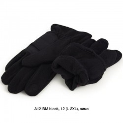 Рукавички чоловічі, сенсор 12 шт (L-2XL) неопрен/фліс LeR_A12h