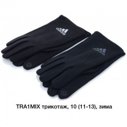 Рукавички чоловічі, сенсор 10 шт (11-13 р) трикот/начіс LeR_BDR-AD