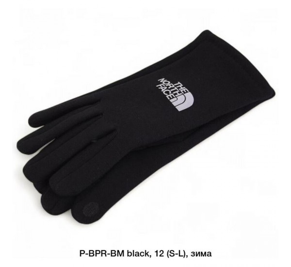 Перчатки подростковые, сенсор 12 шт (S-L) начёс LeR_BDR-BM