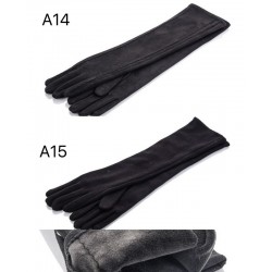 Рукавички жіночі 10 шт (6,5-8,5 р) замш/плюш LeR_PCKb