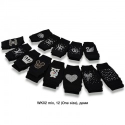 Мітенки жіночі, 13 шт (норма) фліс LeR_WK02