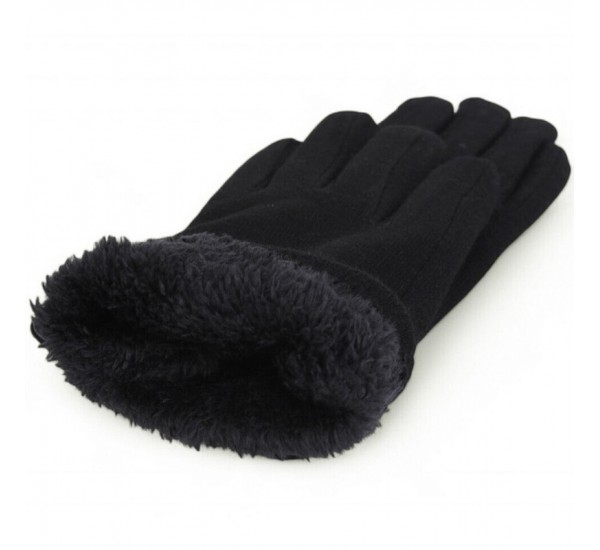 Рукавички дитячі 12 шт (8-12 років) драп/хутро LeR_B31