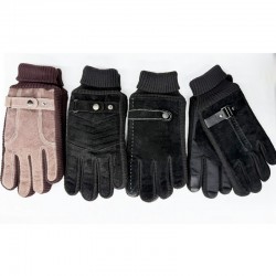 Рукавички чоловічі 10 шт (11-13 р) шкіра/хутро LeR_240993