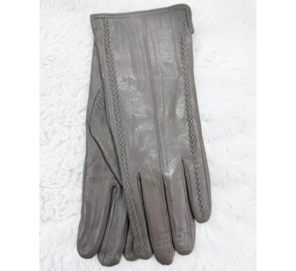 Перчатки женские 10 шт (6,5-8,5 р) кожа/шерсть LeR_517-2-Aa