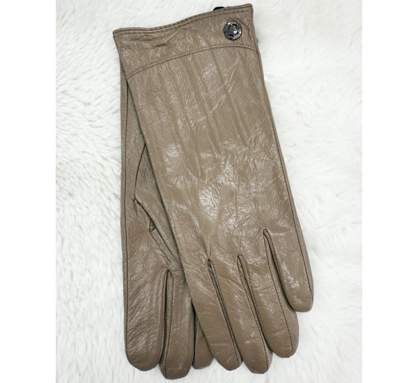 Перчатки женские 10 шт (6,5-8,5 р) кожа/шерсть LeR_517-2-Ac