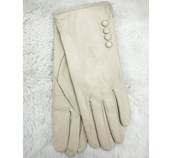 Рукавички жіночі 10 шт (6,5-8,5 р) шкіра/вовна LeR_517-2-A1b