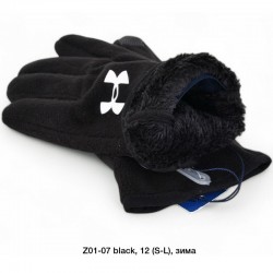 Рукавички підліткові, сенсор 12 шт (S-L) фліс/хутро LeR_Z01-07