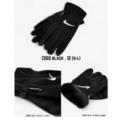 Рукавички підліткові, сенсор 12 шт (S-L) фліс/хутро LeR_Z002