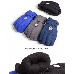 Рукавички дитячі 12 шт (10-12 років) нейлон/фліс LeR_C6