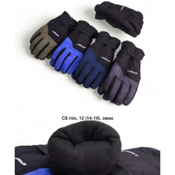 Рукавички підліткові 12 шт (14-16 років) нейлон/фліс LeR_C8