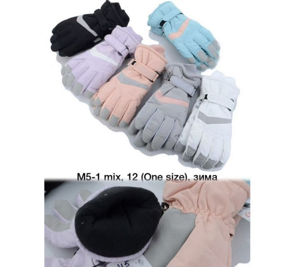 Рукавички жіночі 12 шт (норма) нейлон/фліс LeR_M5-1