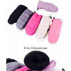 Рукавиці жіночі 12 шт (норма) нейлон/фліс LeR_B-1