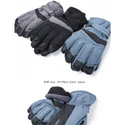 Рукавички чоловічі 12 шт (норма) нейлон/фліс LeR_A30