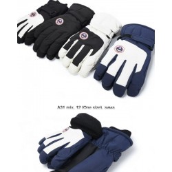 Рукавички чоловічі 12 шт (норма) нейлон/фліс LeR_A31