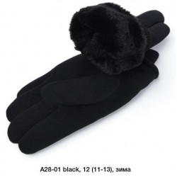 Рукавички чоловічі 12 шт (11-13 р) фліс/хутро LeR_A28-01