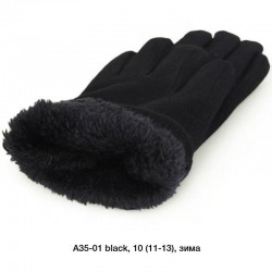 Рукавички чоловічі 10 шт (11-13 р) драп/хутро LeR_A35-01