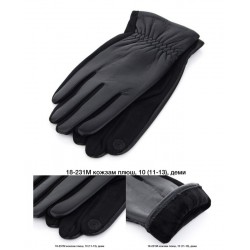 Рукавички чоловічі 10 шт (11-13 р) замш/плюш LeR_A18-231M