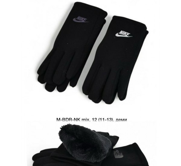 Рукавички чоловічі 10 шт (11-13 р) хутро LeR_M-BDR-NK