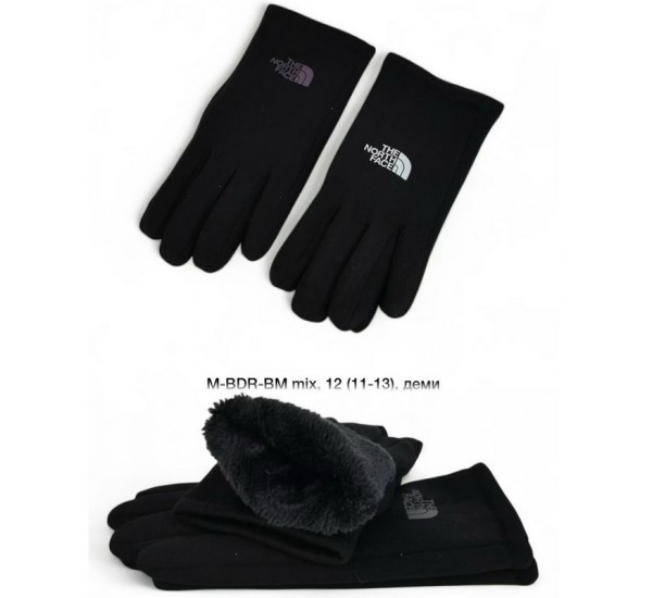 Рукавички чоловічі 10 шт (11-13 р) хутро LeR_M-BDR-BM