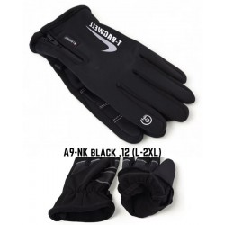 Рукавички чоловічі, сенсор 12 шт (L-2XL) неопрен/плюш LeR_A9-NK