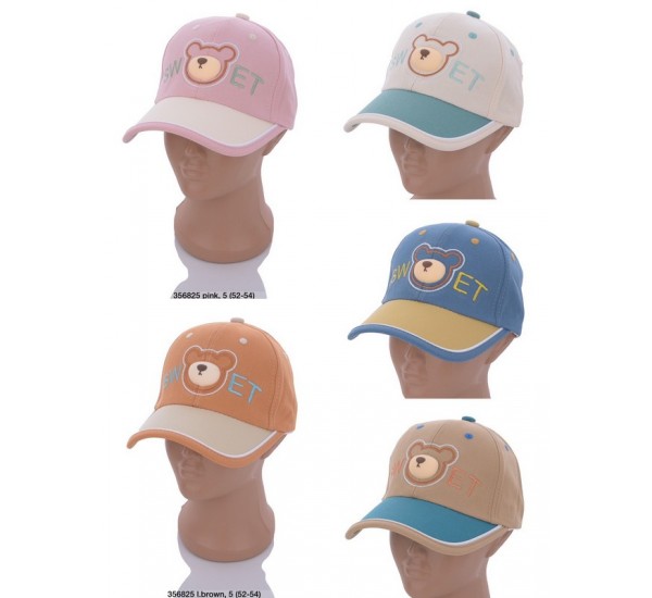 Кепка детская 25 шт (52-54 р) коттон LeR_280514