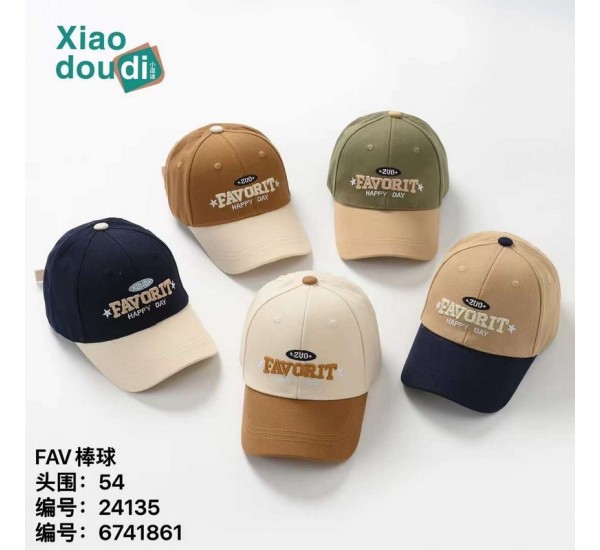 Кепка детская 25 шт (52-54 р) коттон LeR_280516