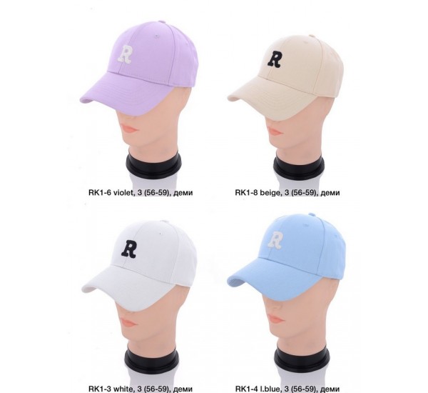 Кепка жіноча 25 шт (56-59 р) коттон LeR_280524