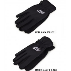 Рукавички чоловічі, сенсор 12 шт (L-2XL) неопрен/фліс LeR_A12-NK